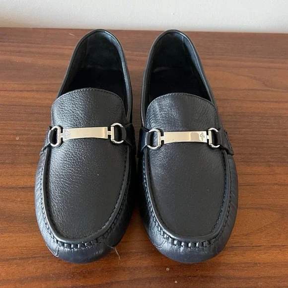 Cole Haan Horsebit Driving Loafers Navy Leather Slip On Mens Size 9.5M - Picture 6 of 9